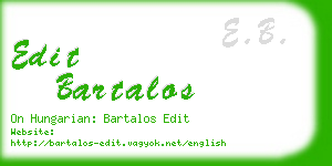 edit bartalos business card